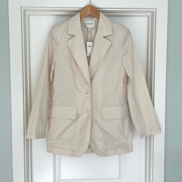NWT Banana Republic Oversized Cotton Blazer Size XS/S Career - Picture 2 of 7